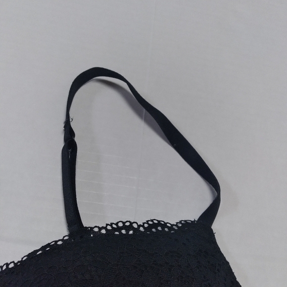 Xhilaration Black Lace Longline Bra Size 34C - Picture 4 of 13